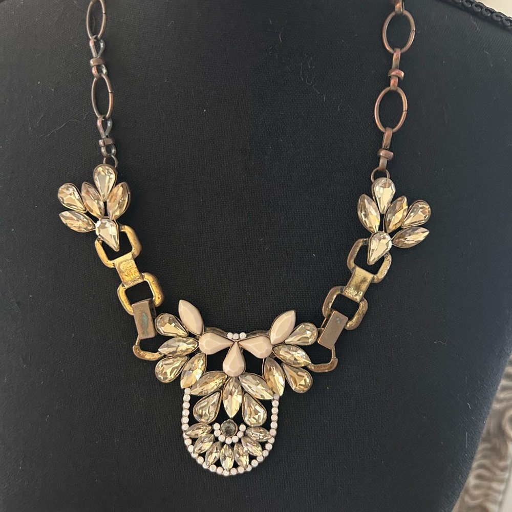 Gold and Silver Vintage-Inspired Floral Necklaces